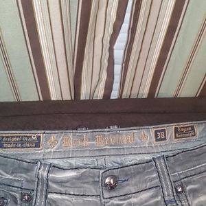 Gently used pair of Rock Revival jeans size 38